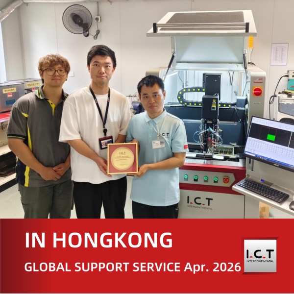 I.C.T Hong Kong'daki Konformal Kaplama Makinesi için Küresel Teknik Destek